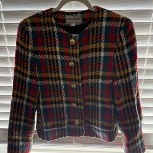 Ashley Brooke Vintage Multi-Color Tweed Blazer